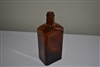 Bodegas vintage alcohol bottle brown amber