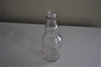 Vintage FRANKS clear glass bottle storage decor