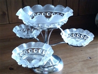 Davidson glass tier carousel depression glass