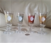 Cordial elegant Italian barware shotglasses set