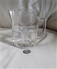 Italian clear glass pitcher Retro decor vase