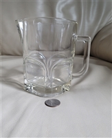 Italian clear glass pitcher Retro decor vase