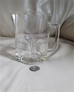 Italian clear glass pitcher Retro decor vase