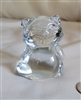 Racoon glass/crystal paperweight