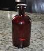 PYREX ruby red apothecary bottle