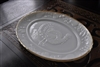 Anchor Hocking Turkey embossed plate