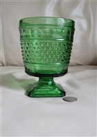 NAPCO USA green glass goblet vase