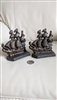 Cast iron Sailing Ships bookend with bronze color