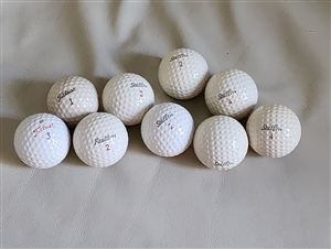 Set of 9 golf balls Titleist and StaffPro