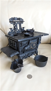 Crescent cast iron salesman sample stove display