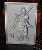 Guan Gong pewter plaque by Royal Selangor