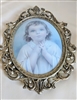 Vintage picture frame wall decor beveled glass