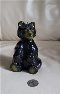 Collectible cute beeswax vintage Bear candle