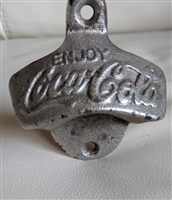 Enjoy Coca Cola silvertone metal bottle opener