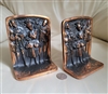 Vintage Copper accent set of two bookends