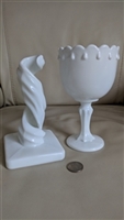 Westmoreland and Indiana milk glass decorations