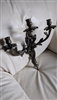 Elegant Italian metal wall candle sconce holder