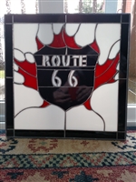 ROUTE 66 acrylic glass mosaic design hanging dÃ©cor