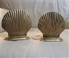 Brass seashell bookends Nautical home decor