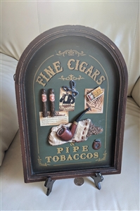 Fine Cigars & Pipe Tobaccos advertising board