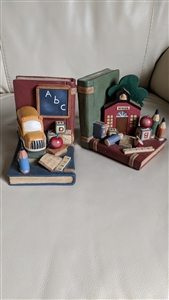Educational theme for teachers set of bookends