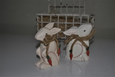 Wooden bunnies