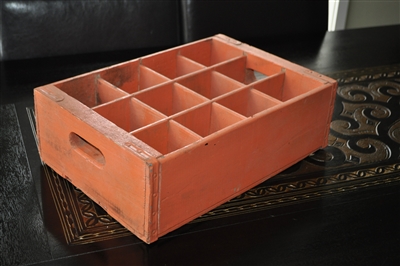 Vintage wooden bottle container box