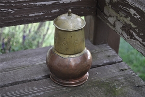 Antique lidded jar from Belgium