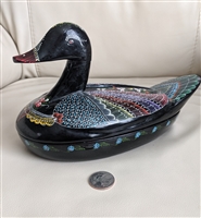 Lacquerware Duck storage box Folk Art decoration