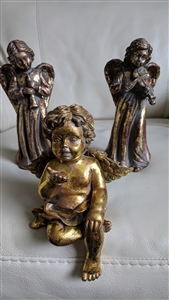 Angels candle holder and shelf decor cherub