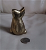 Leonard Silver mgt co solid brass dog paperweight