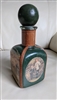 Leather wrapped vintage bottle Golf theme decor