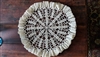 Large hand crochet doily for table decor