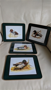 Joel Kirk Duck decorated placement mats