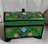 Folk Art handmade wooden large box storage