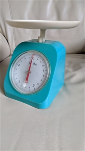 Japanese Retro style plastic kitchen scale 5 lb home decor collectible measuring scales