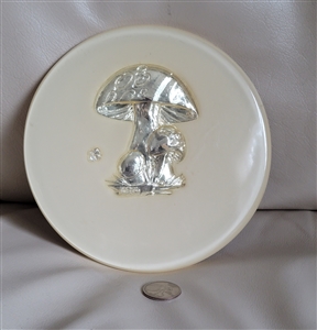 Crystalene round resin hot plate trivet