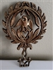 Vintage brass Eagle and heart trivet kitchen aid