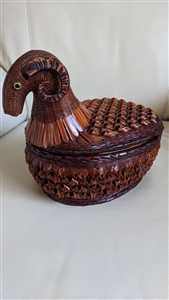 RAM decorative woven basket for display or storage