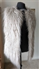 Long faux fur women vest by Pull and Bear sz M