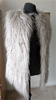 Long faux fur women vest by Pull and Bear sz M