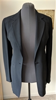 Donna Karan Italian long black women blazer jacket