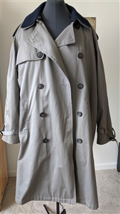 Ralph Lauren long men trench coat 42R warm lining