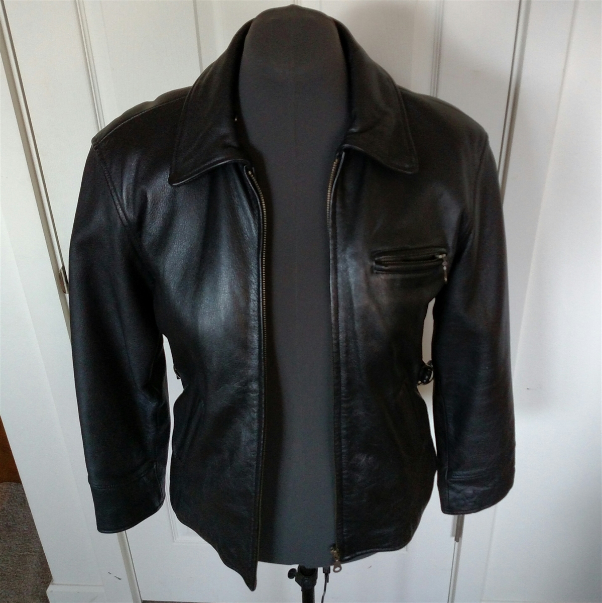Mossimo vintage brown leather women jacket coat