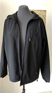 FILA warm men athletic jacket sz large polyester charcoal black