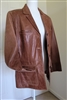 Mossimo vintage brown leather women jacket coat