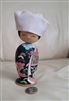 Wooden Kokeshi bobblehead design wooden doll