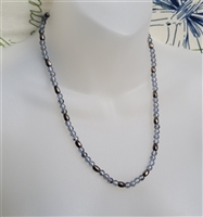 Blue and  silver beads necklace Worthington design