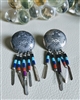 Navajo sterling Thunderbirds stud earring signed