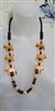 Retro style wooden dogs and beads necklaces